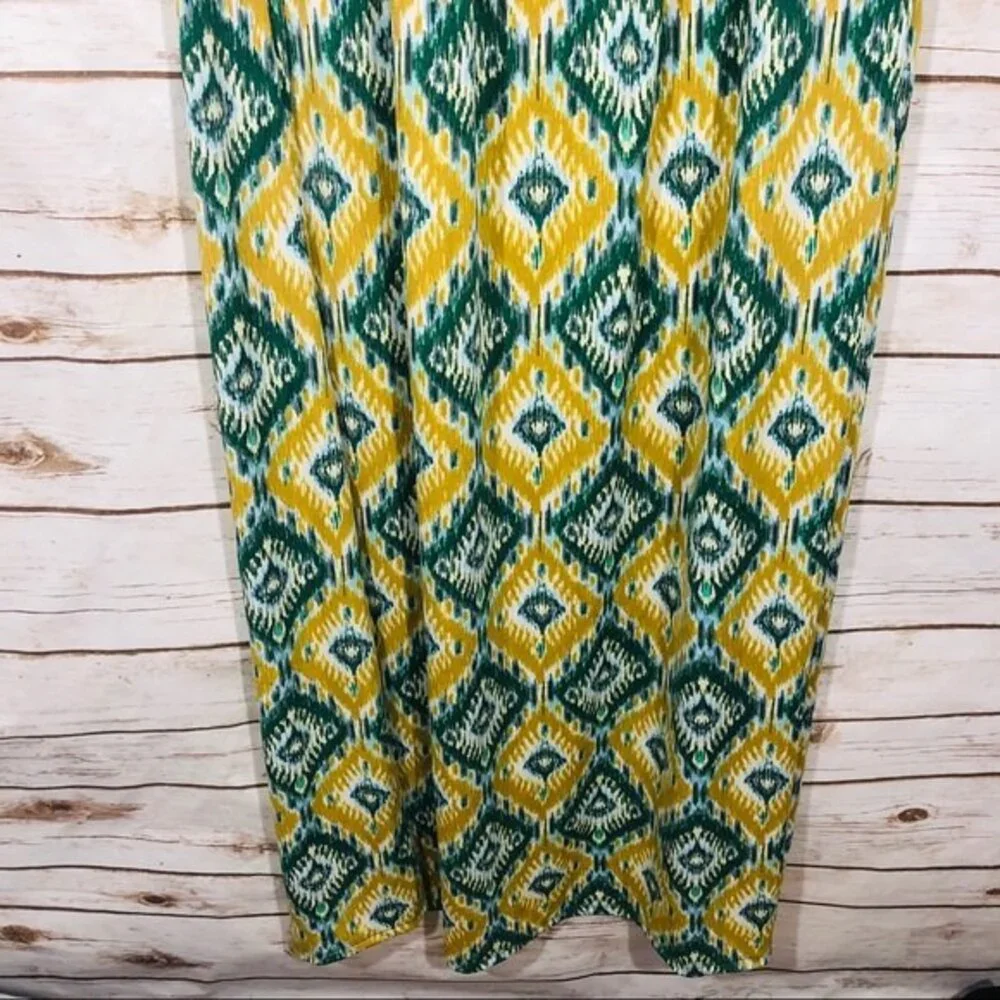 Grass collection halter back cable knit front maxi size L